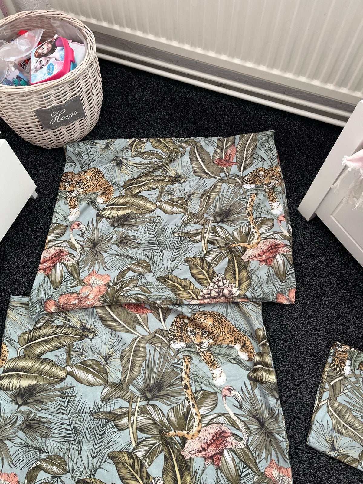 Dekbedovertrek met jungleprint - Zo goed als nieuw, Ophalen of Verzenden, Zo goed als nieuw, Meerkleurig, Jongetje of Meisje