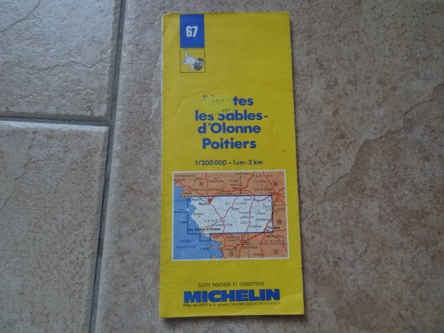 michelin wegenkaart 67 Vendee, Sables d; Olonne, Poitiers, Boeken, Gelezen, Ophalen of Verzenden, Landkaart, 2000 tot heden