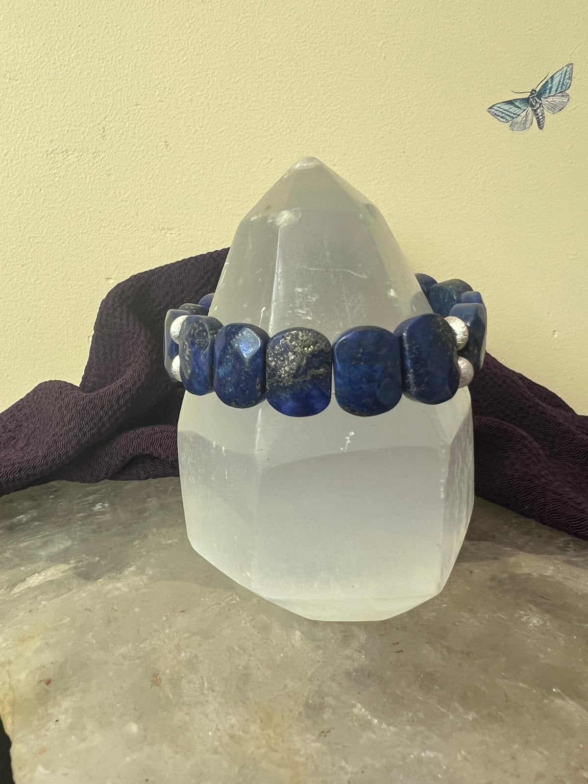 Lapis lazuli zilver 925 geluk wisdom magie eyecatcher, Blauw, Magnolia11, Nieuw, Ophalen of Verzenden