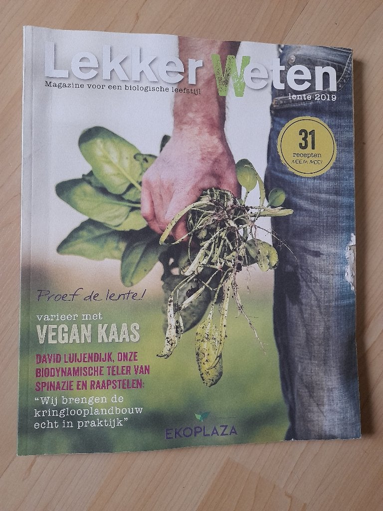 LEKKER WETEN LENTE 2019 Magazine voor een biologische, Ophalen of Verzenden, Zo goed als nieuw, Damesbladen
