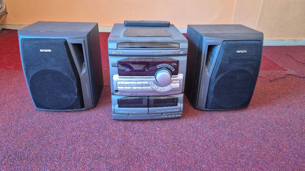 Aiwa NSX-S22 stereoset met speakers en afstandsbediening, Ophalen, Gebruikt, Speakers, Overige merken