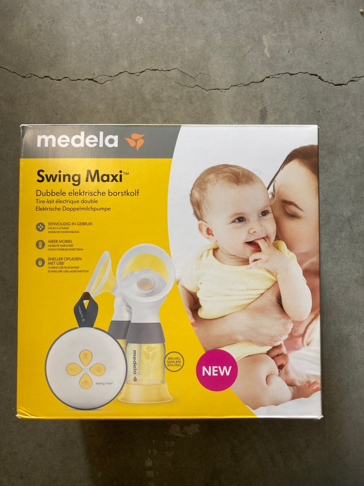 Medela swing dubbele electrische borstkolf, Ophalen of Verzenden, Zo goed als nieuw, Borstkolf