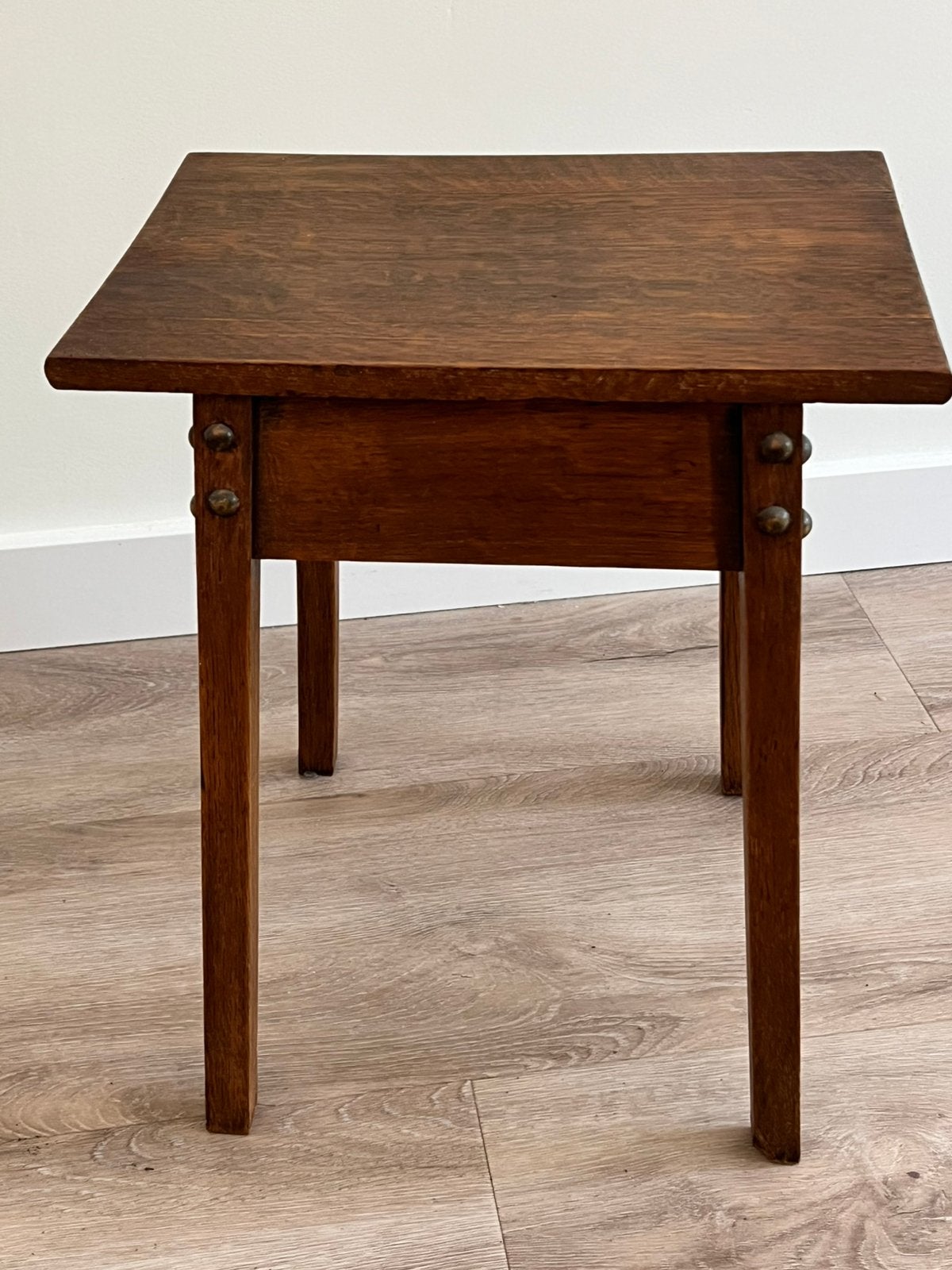 Eiken houten plantentafeltje, Huis en Inrichting, Ophalen, Minder dan 45 cm, Minder dan 55 cm, Gebruikt