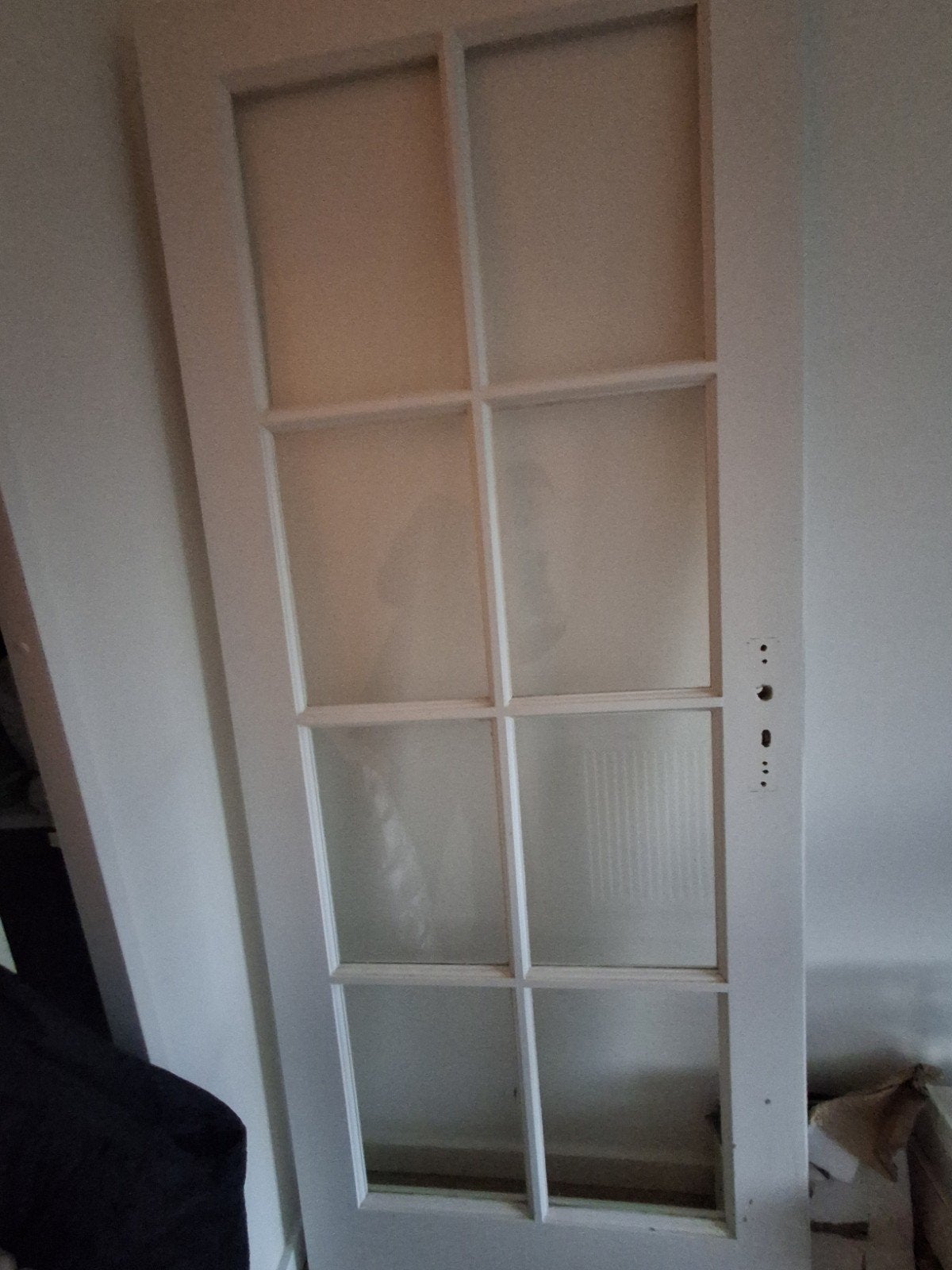 Binnendeur met glas - gratis ophalen, Doe-het-zelf en Verbouw, Ophalen, Gebruikt, 80 tot 100 cm, Binnendeur