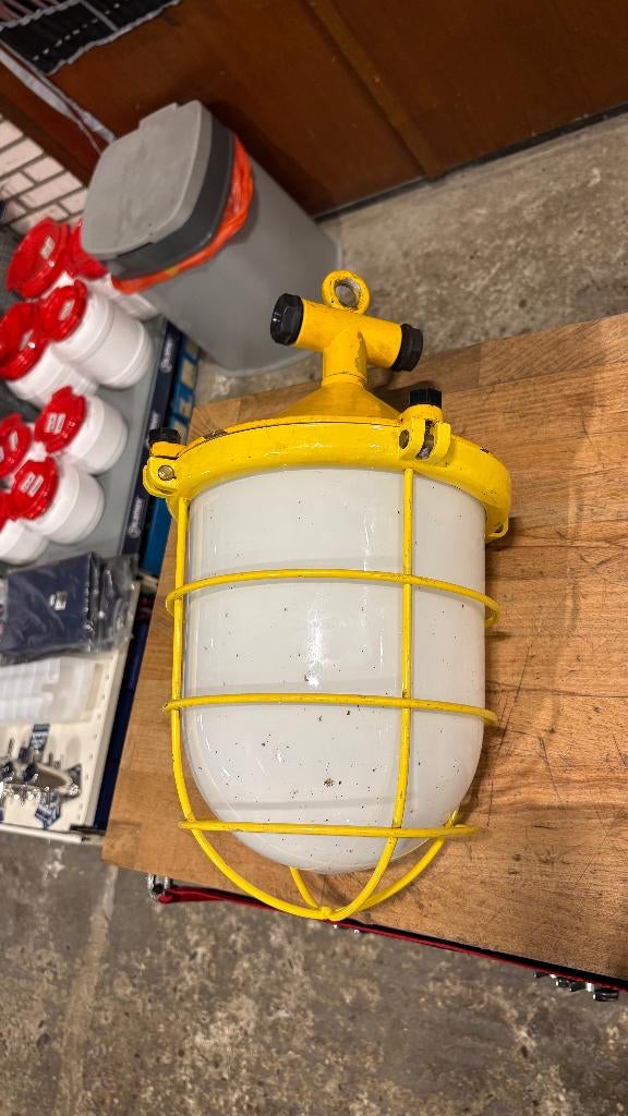 Hanglamp Vintage, Ophalen of Verzenden, Zo goed als nieuw, Industrieel, Minder dan 50 cm