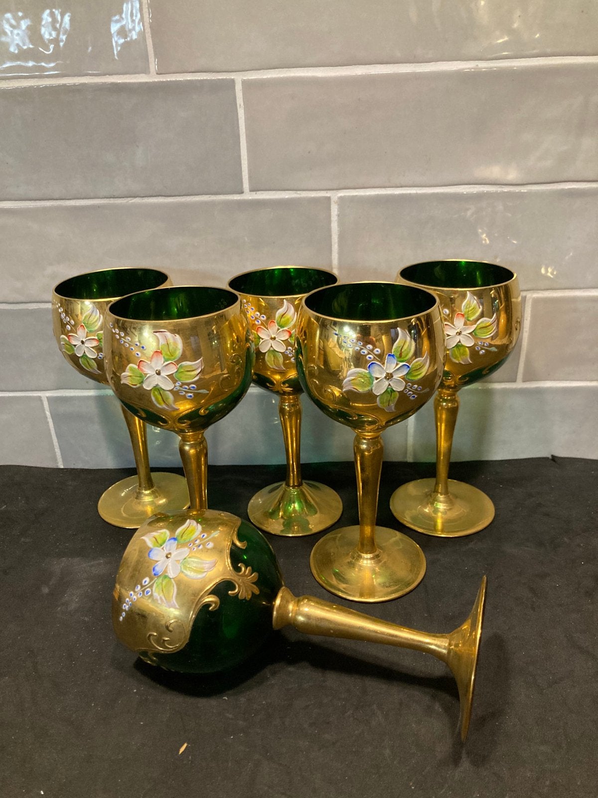 Wijnglas Muranoglas (100425c), Ophalen of Verzenden