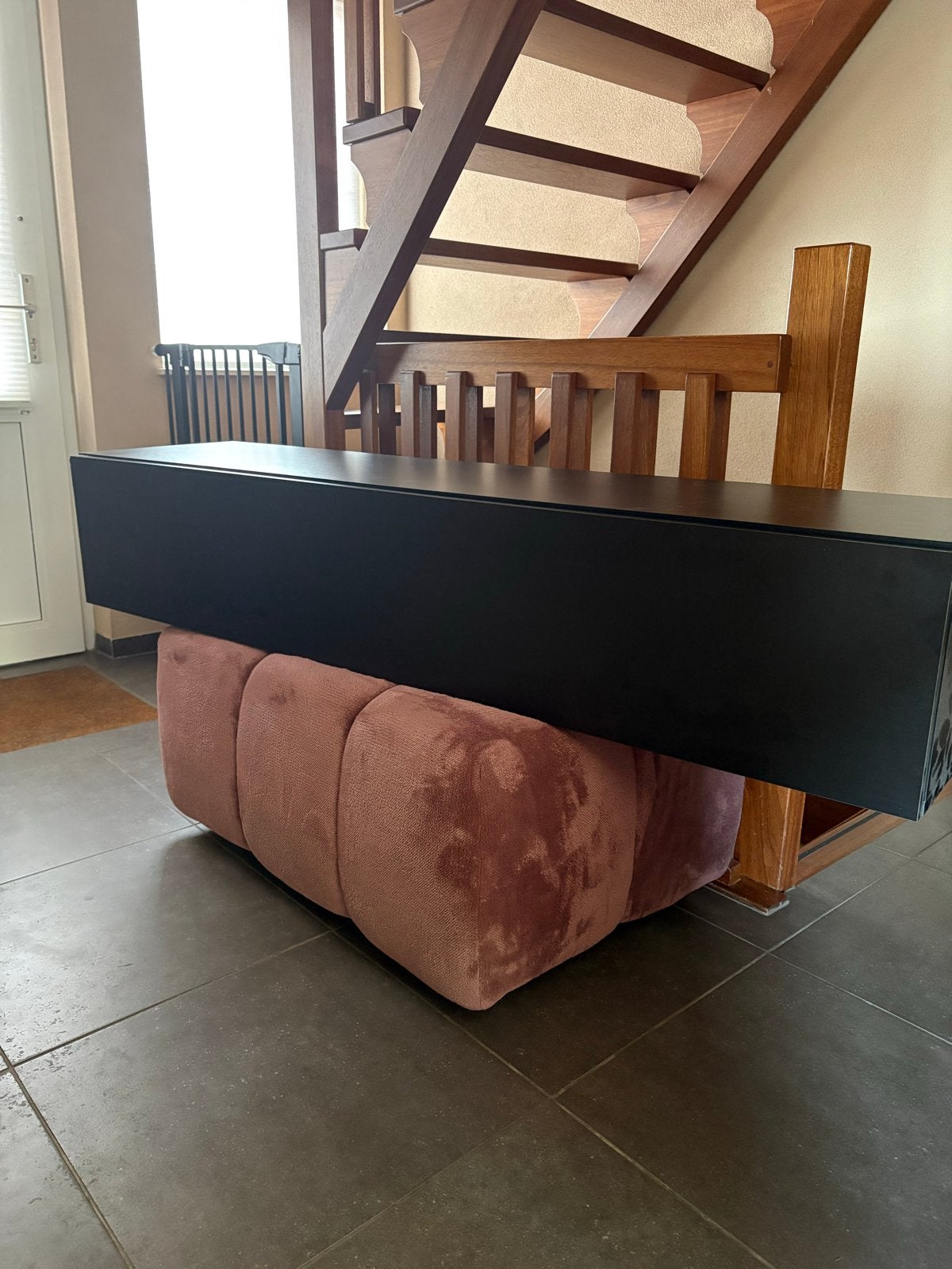 Zwevend TV Meubel Zwart - 160x30x40 cm, Huis en Inrichting, Kasten | Televisiemeubels, Ophalen, 150 tot 200 cm, Zo goed als nieuw