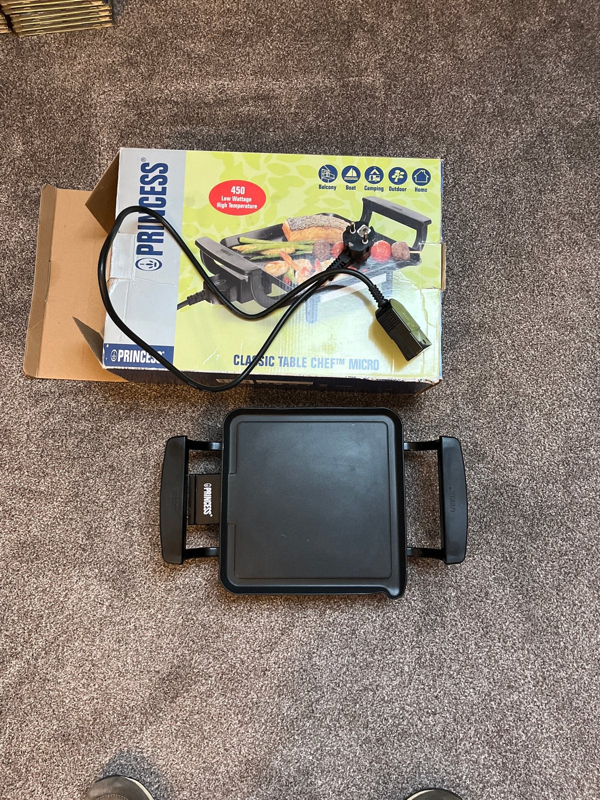 Princess Classic Table Chef Micro Grillplaat, Ophalen of Verzenden, Zo goed als nieuw