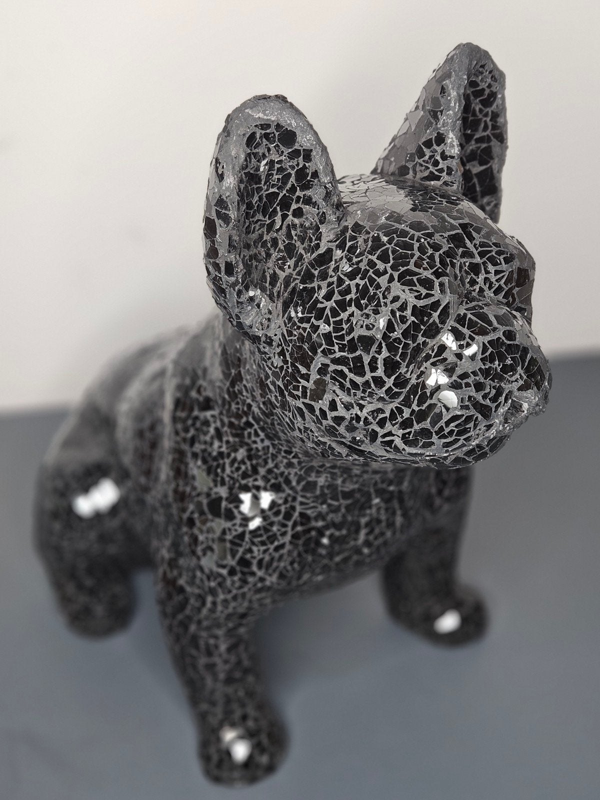 Beeldje hond "bassie" zwart H.38cm, Verzamelen, Ophalen, Nieuw, Dier