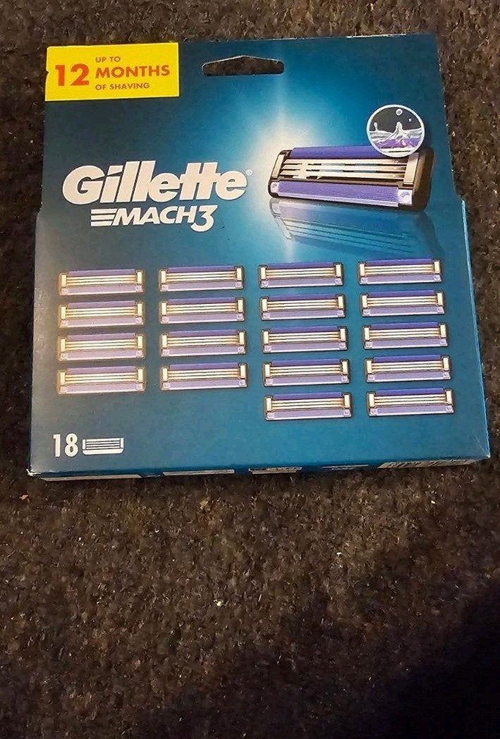 Gillette Mach3 Scheermesjes - 18 stuks. Nieuw. heren. vrouw, Ophalen of Verzenden, Nieuw, Overige typen