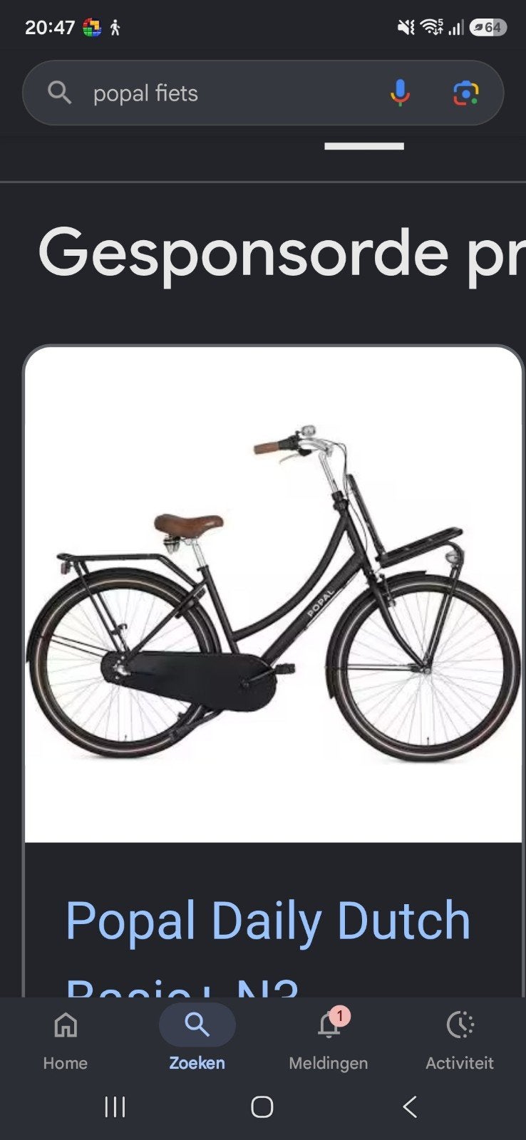 Popal fiets, Fietsen en Brommers, Fietsen | Dames | Omafietsen, Ophalen, Terugtraprem, Versnellingen, Nieuw