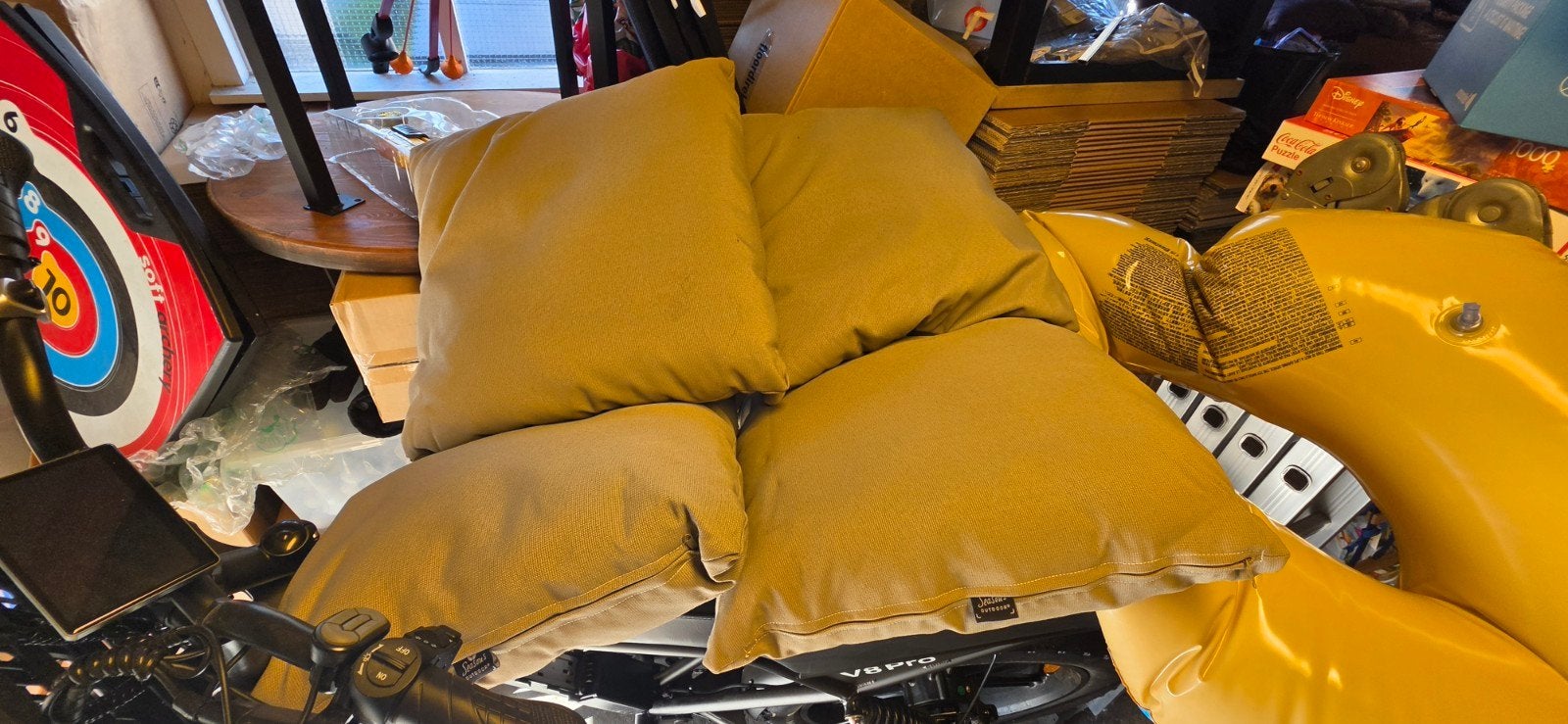 4x Olefin 4 Seasons Outdoor 4SO Madoera kussens waterproof, Tuin en Terras, Ophalen of Verzenden, Zo goed als nieuw