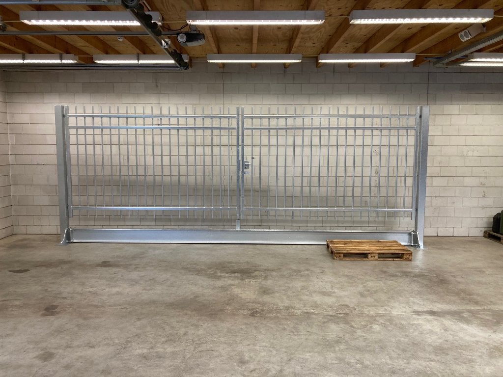 poort SPIJLEN nieuw compleet voor gemonteerd VERZONKEN, Tuin en Terras, Ophalen, 200 cm of meer, Nieuw, IJzer