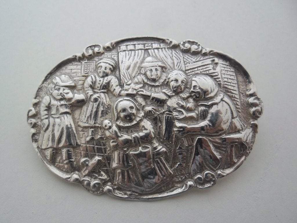 zilveren oud Hollandse broche [331], Verzenden, Zilver, Broche