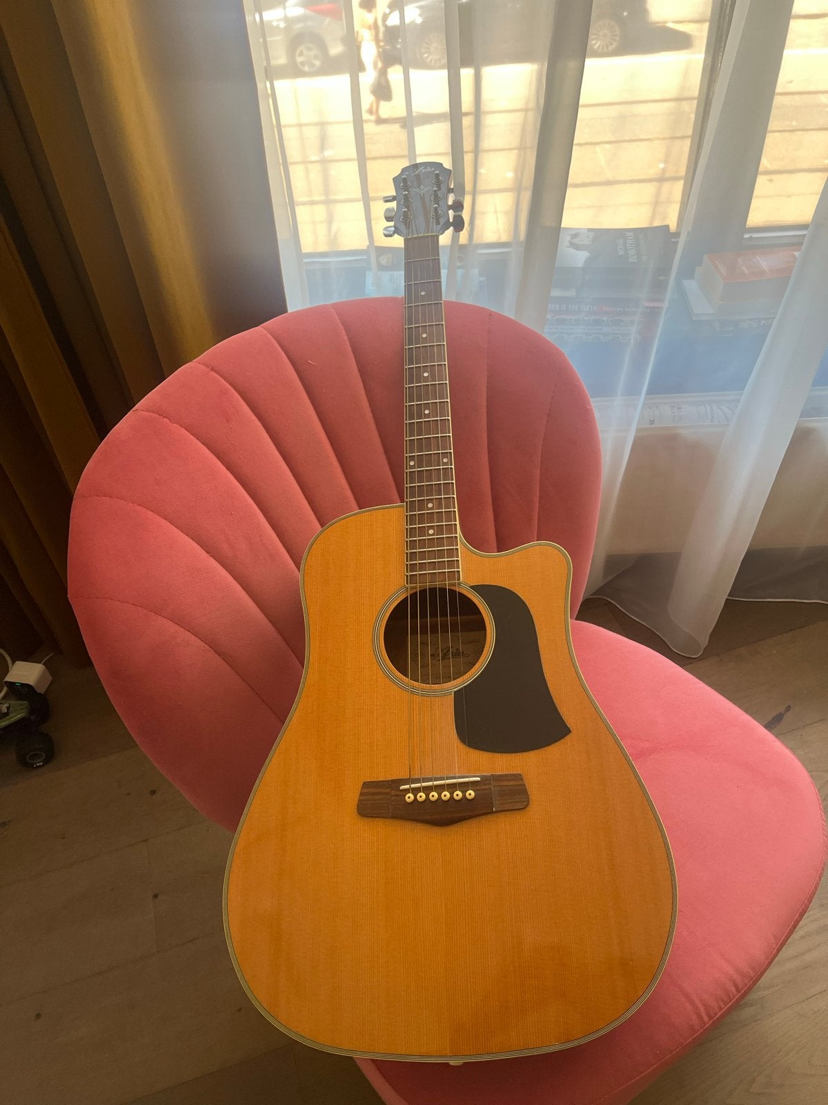 Akoestische Western Gitaar (Aria AW200), Muziek en Instrumenten, Ophalen, Gebruikt, Western- of Steelstringgitaar, Met koffer