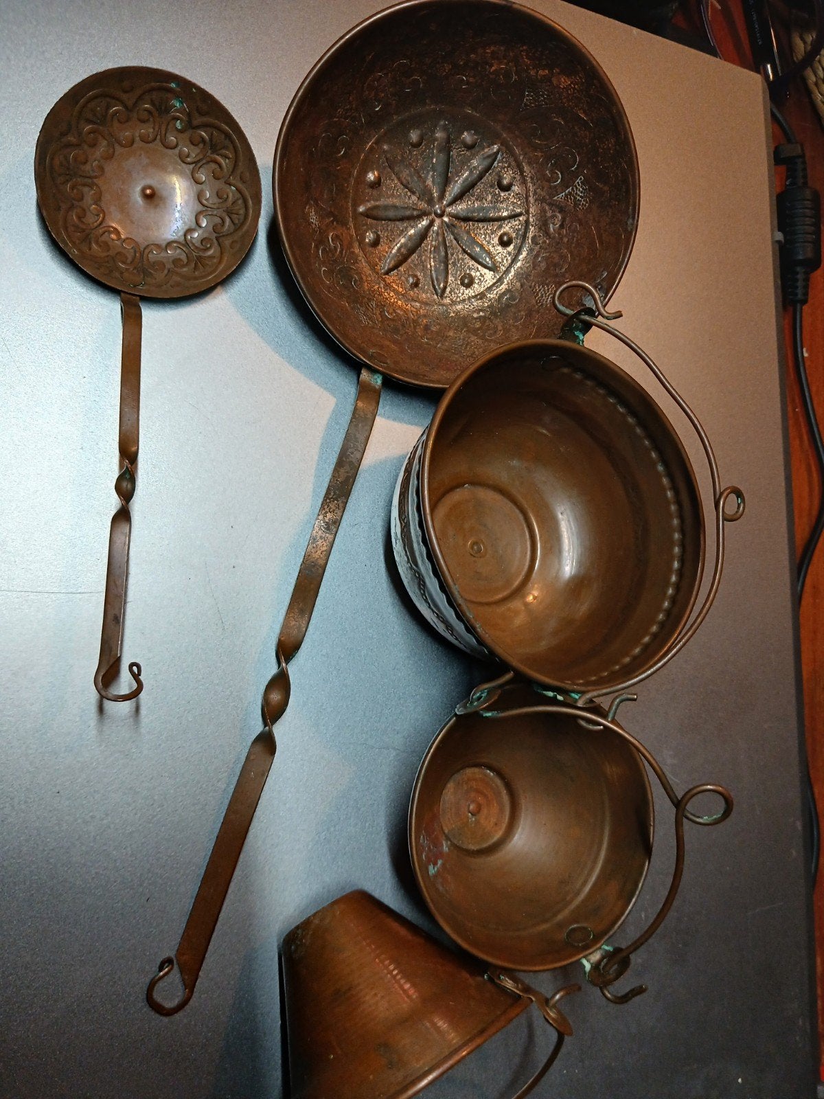 antiek miniatuur koper poppenhuis, Ophalen of Verzenden