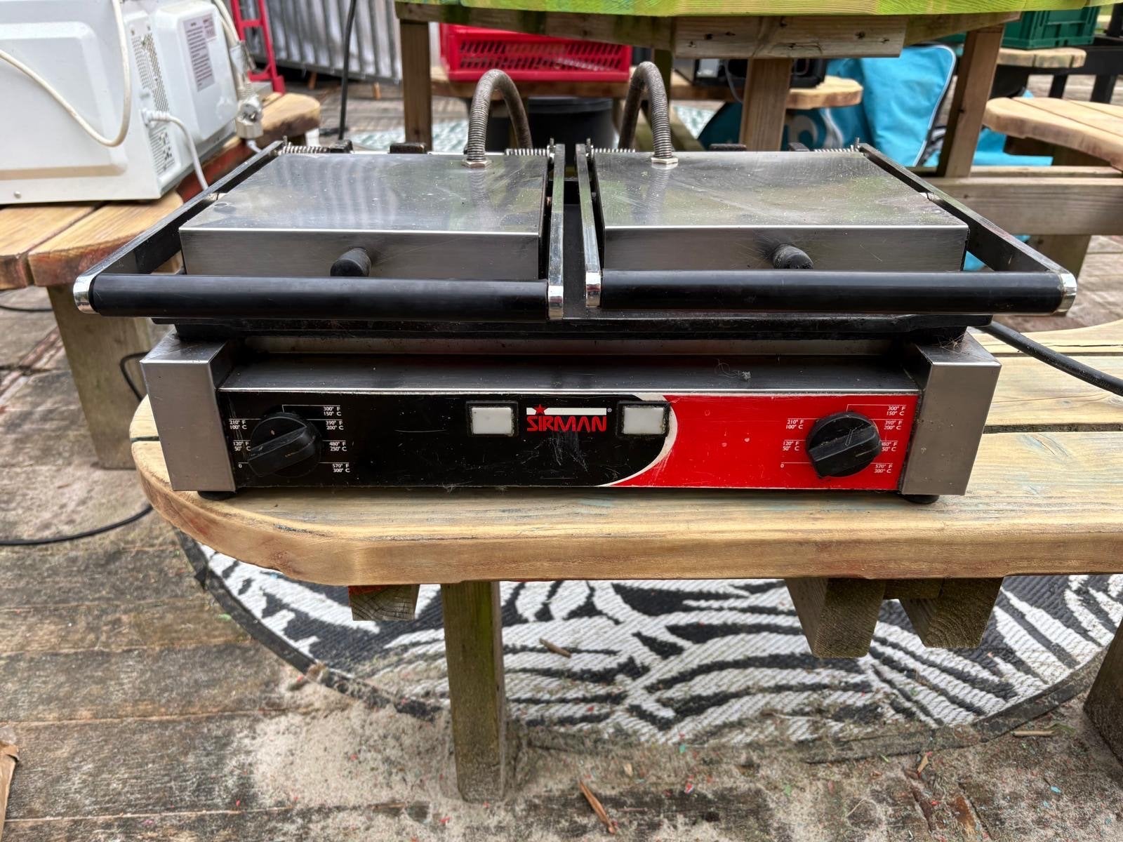 Sirman dubbele contactgrill - Professioneel, Ophalen, Gebruikt, Tafelgrill