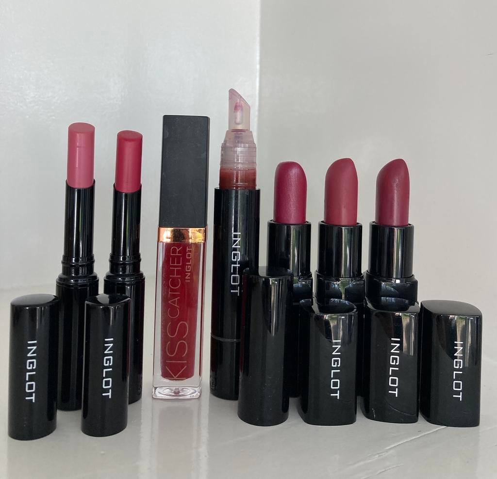 7 stuks lipstick & lipgloss van INGLOT Z.G.A.N, Sieraden, Tassen en Uiterlijk, Uiterlijk | Cosmetica en Make-up, Ophalen of Verzenden