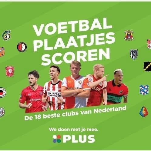 Laatste kans voetbalplaatjes Plus 2026, Verzamelen, Supermarktacties, Plus, Verzenden