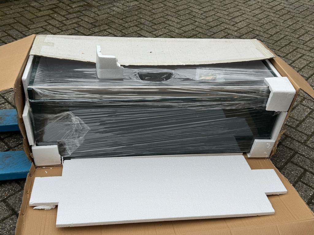 Smartwares Stripe - 120cm - dubbele wastafel + spiegel, Ophalen, 100 tot 150 cm, Nieuw, Minder dan 100 cm
