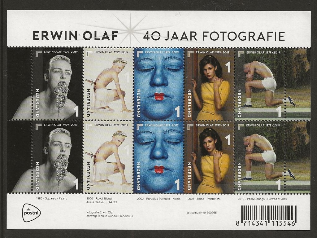 Vel Erwin Olaf 40 jaar No V3759, postfris, Ophalen of Verzenden, Postfris