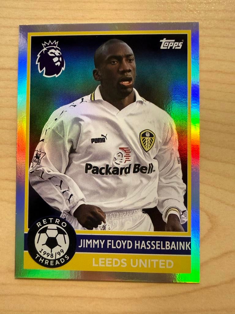 Topps Premier League Jimmy Floyd Hasselbaink Retro Threads, Ophalen of Verzenden, Zo goed als nieuw, Buitenlandse clubs, Spelerskaart