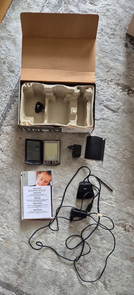 Vintage Palm V x organizer compleet met alle toebehoren., Ophalen of Verzenden, Zo goed als nieuw