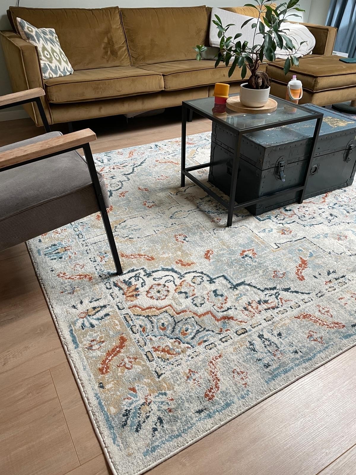 IKEA ONSEVIG Vloerkleed 300x200 cm - ZGAN, Ophalen, Beige, 200 cm of meer, Zo goed als nieuw
