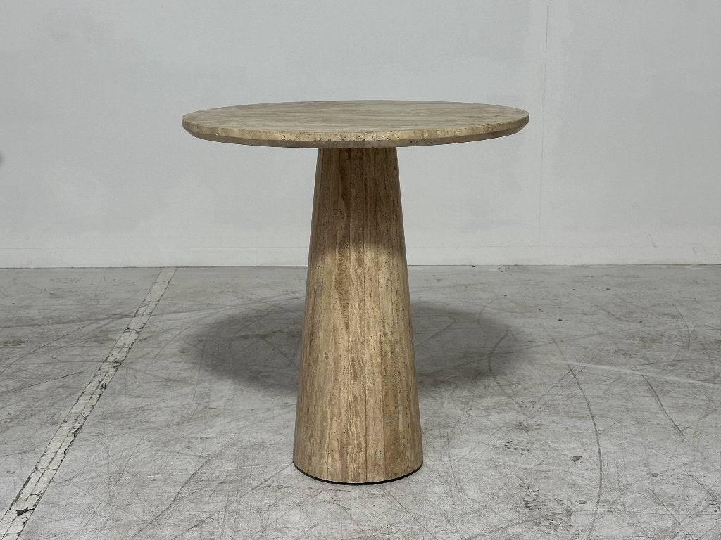 Travertijnen Bistrotafel Eleonora Aime 70cm - eettafel, 50 tot 100 cm, -, -, Rond