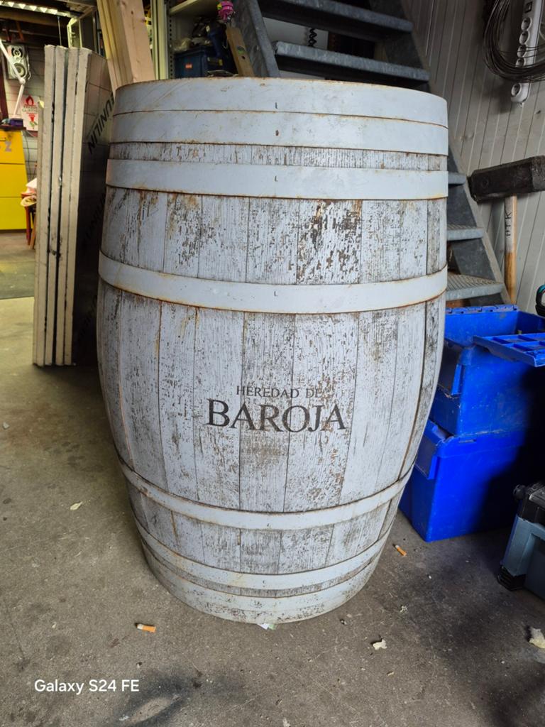 Decoratieve Wijnvat - Heredad de Baroja, Gebruikt, Ophalen of Verzenden, Grijs, Vintage