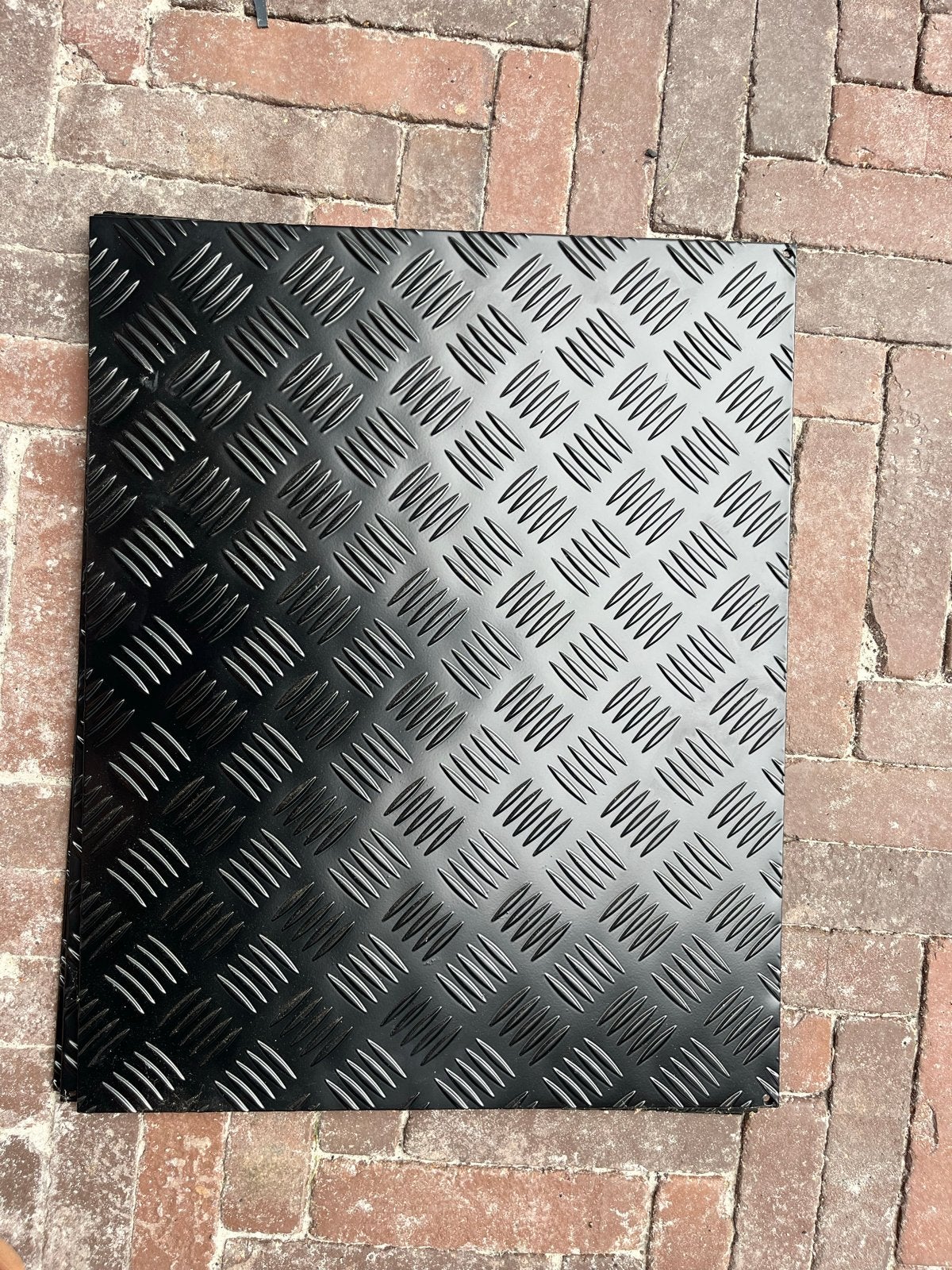 Aluminium traanplaat / tranenplaat - Zwart gecoat, Doe-het-zelf en Verbouw, Platen en Panelen, Ophalen, Nieuw, Overige materialen