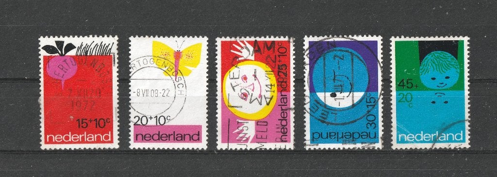 nvph 996-1000 Kinderzegels 1971, Ophalen of Verzenden, Na 1940, Gestempeld