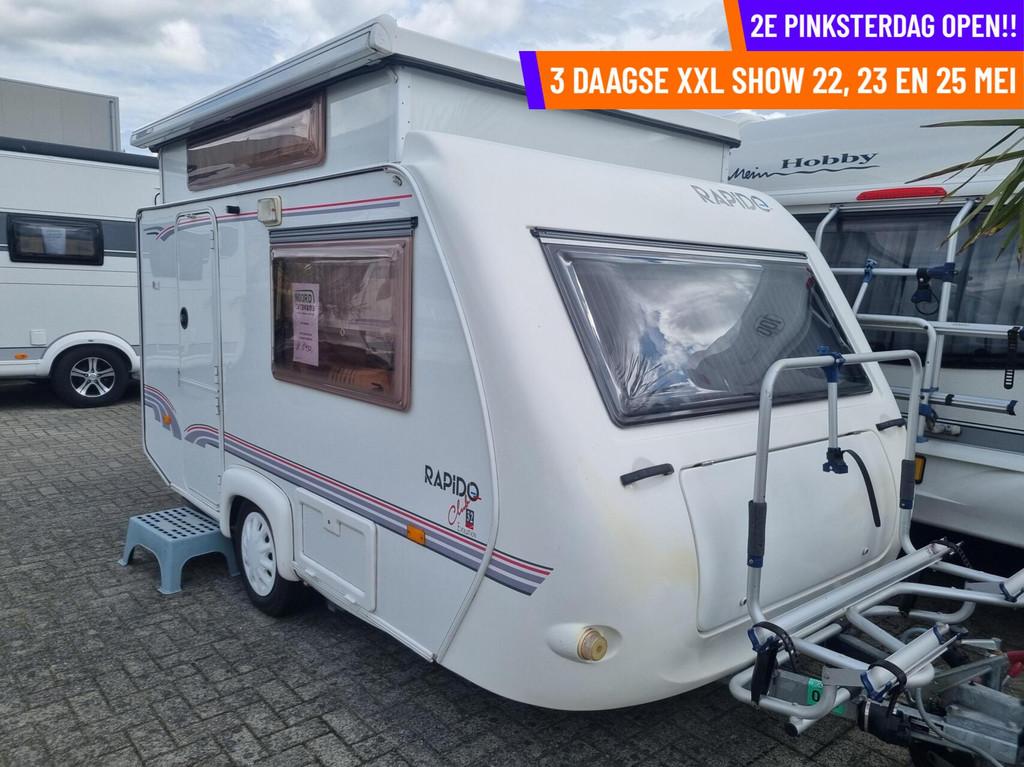 Rapido - 2DE PINKSTERDAG OPEN, RUIM 200 CARAVANS, Caravans en Kamperen, Caravans, Bedrijf, Tot en met 3, Rapido, 4 tot 5 meter