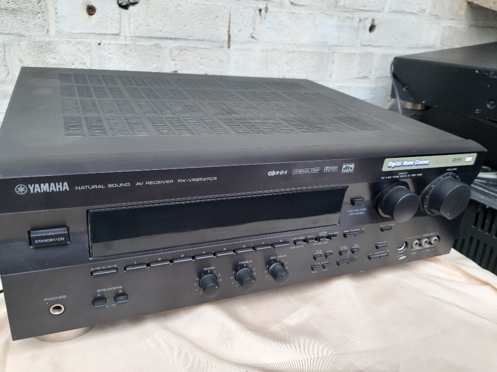 Yamaha RX-V595 8 RDS, receiver, mogelijk ook CD speler, box, Ophalen, Gebruikt, Yamaha, 60 tot 120 watt