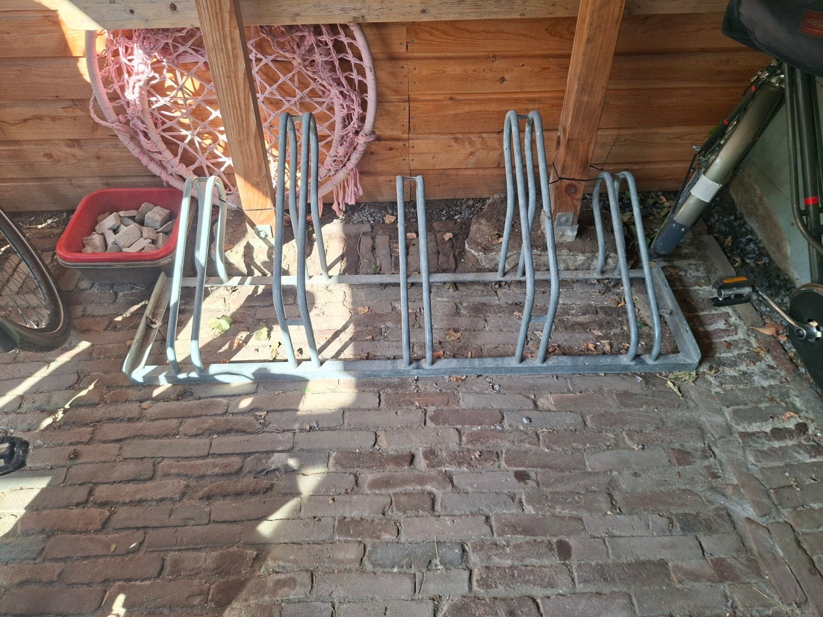 Fietsenrek voor 5 fietsen - Gebruikt, Ophalen, Gebruikt