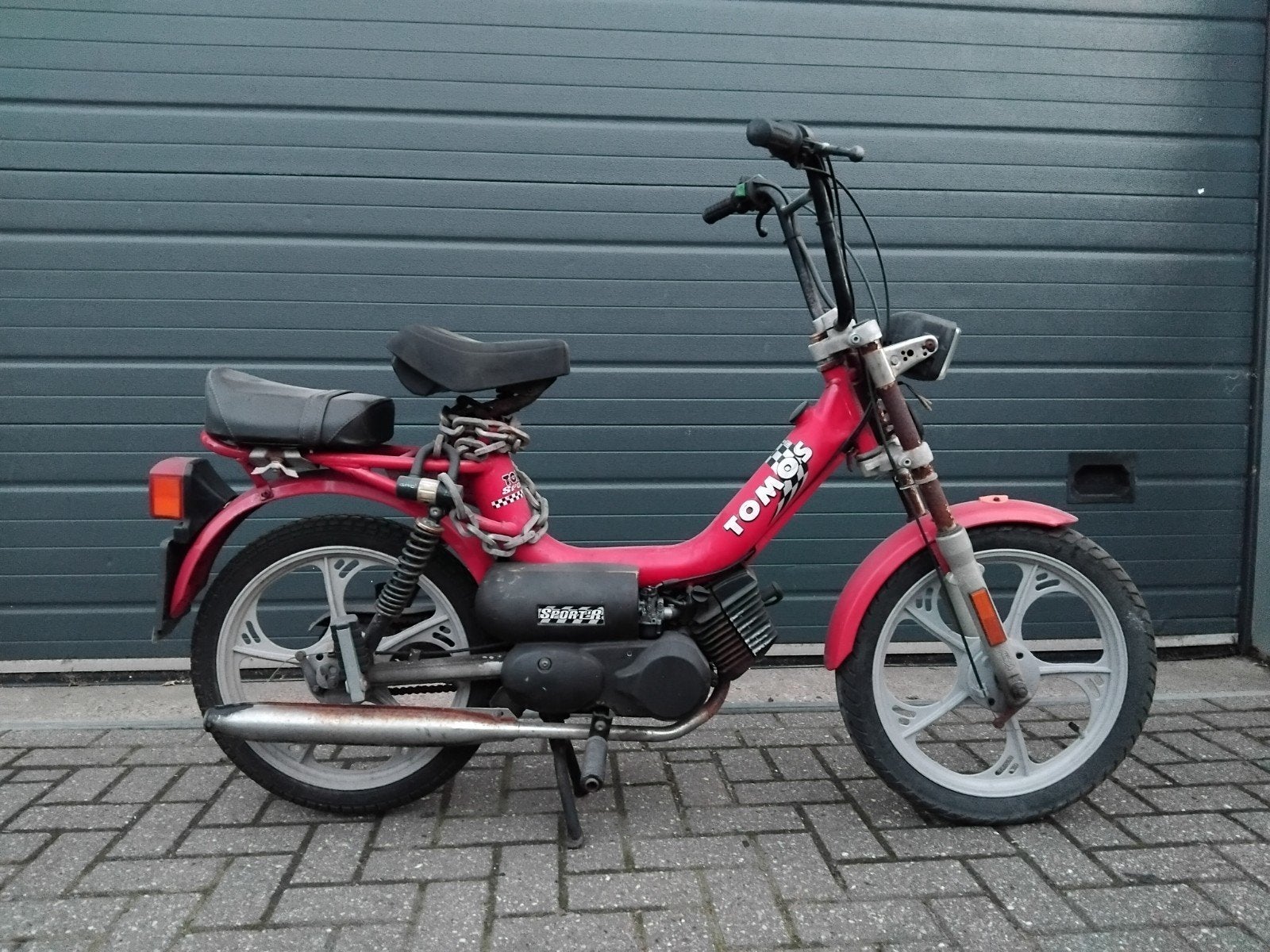 Tomos Sport-r 25 km opknapper met kenteken, Ophalen, Gebruikt, Maximaal 25 km/u, 1 versnellingen