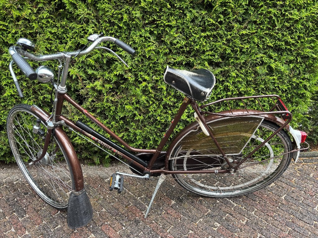 Damesfiets Gazelle retro bruin, Ophalen, Gebruikt, Versnellingen, 56 cm of meer