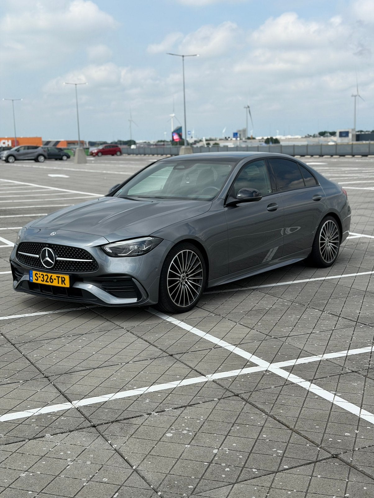 Mercedes-Benz C-Klasse C200 204pk 9G-TRONIC 2022 Grijs, Auto's, Mercedes-Benz, 15 km/l, 1800 kg, Zwart, 4 cilinders
