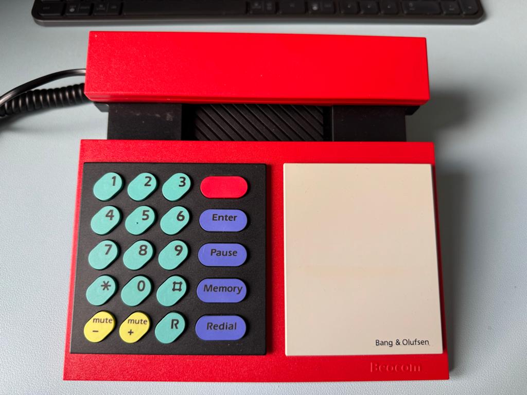 Vintage Bang & Olufsen Beocom 1000 Telefoon Rood, Ophalen of Verzenden, Gebruikt