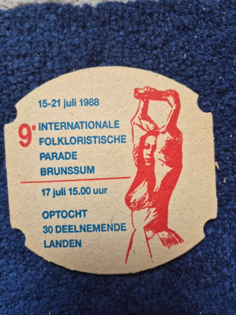 Vintage Bierviltje Skol - 9e Inte Folkloristische, Ophalen of Verzenden