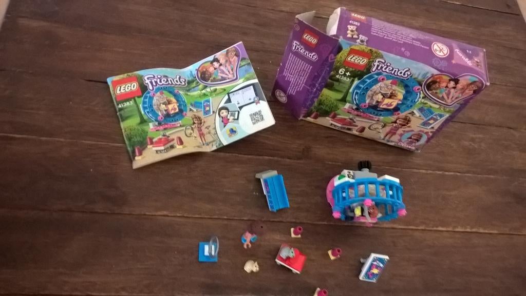 Lego Friends 41383 Olivia's hamsterspeelplaats, Ophalen of Verzenden, Zo goed als nieuw, Complete set, Lego