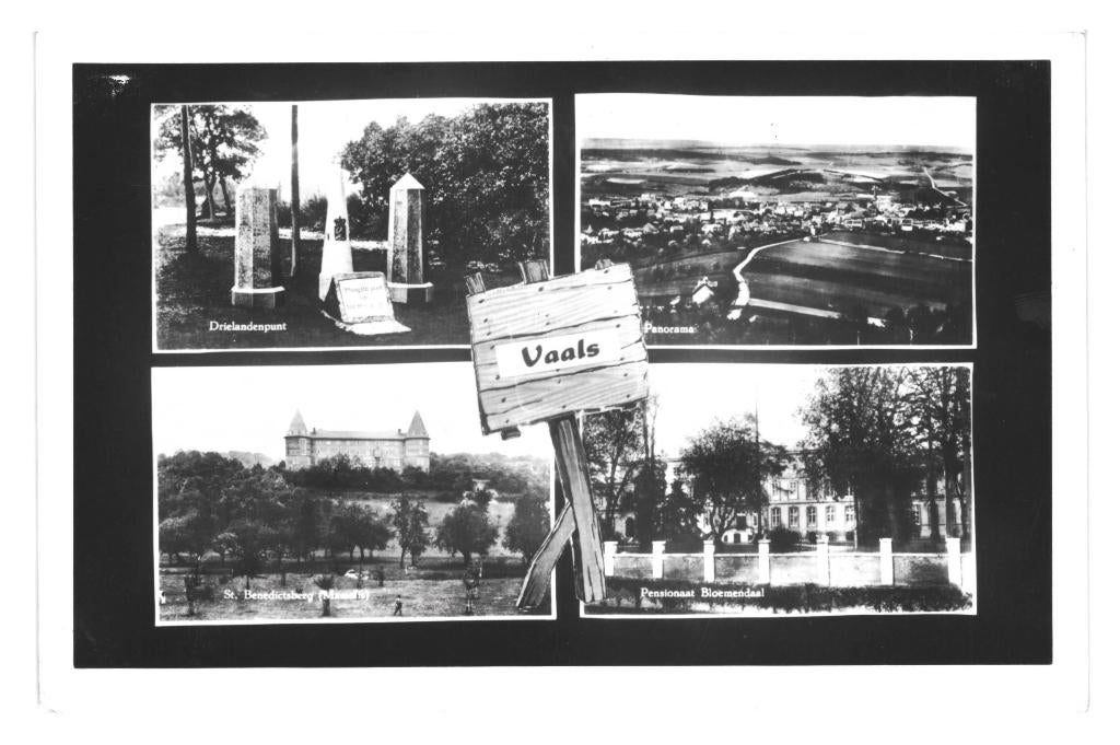 947032 Vaals Drielandenpunt Grenspaal Grens 1950 Gelopen