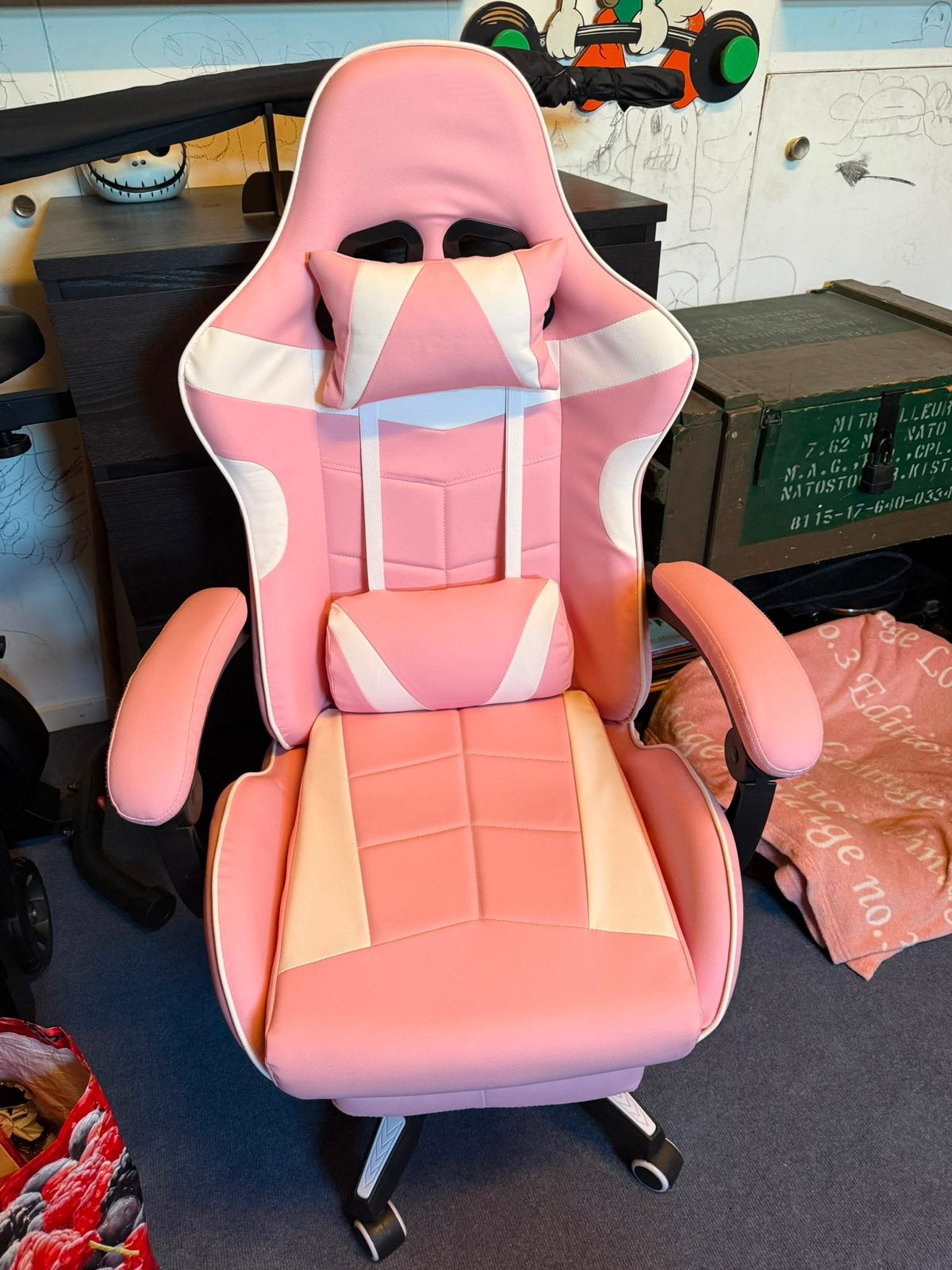 Roze gamestoel, Ophalen, Nieuw, Roze, Gaming bureaustoel