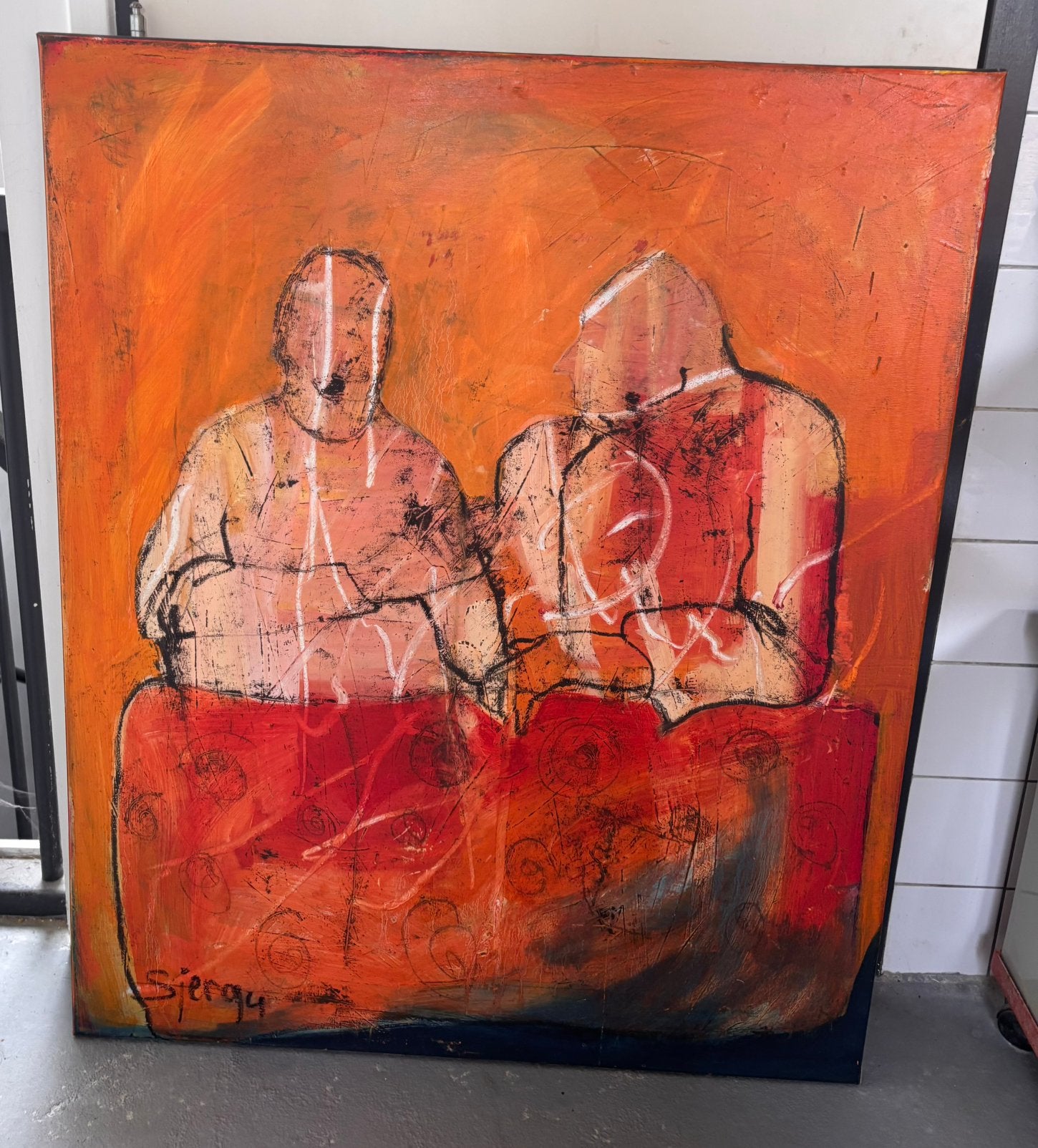 Sjer Jacobs Schilderij oo doek  110x90, Ophalen