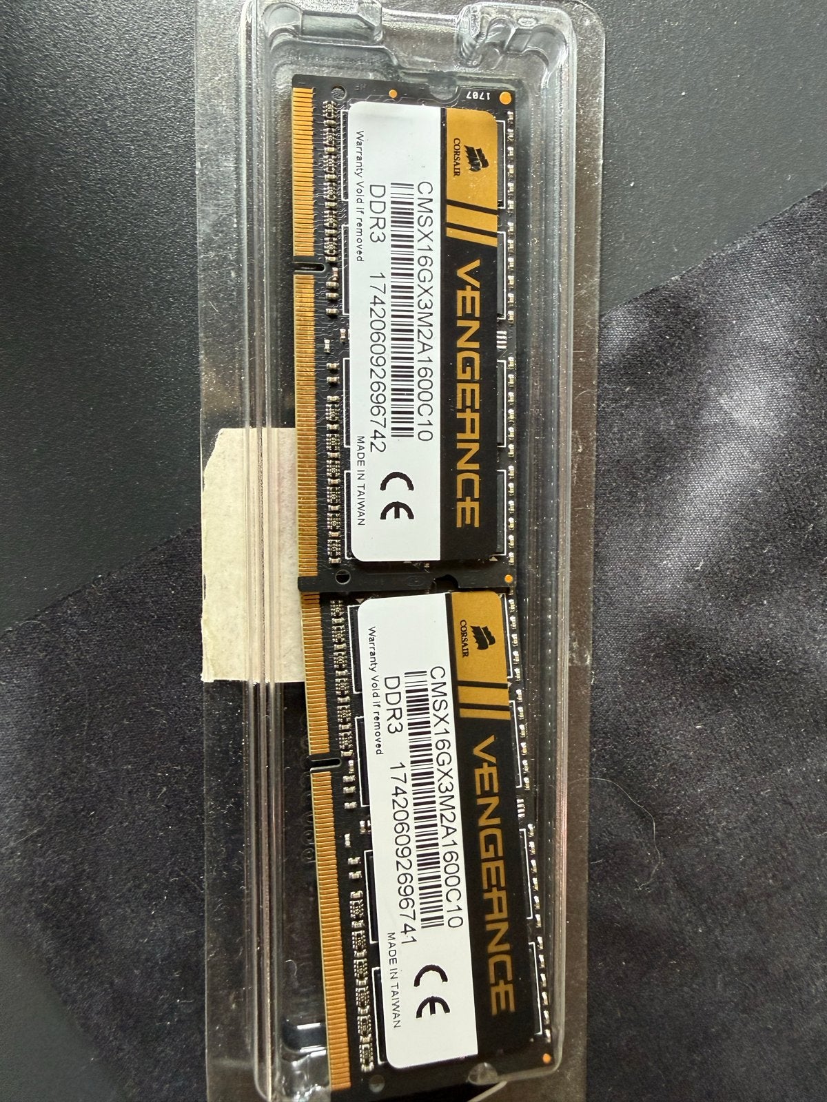 Corsair Vengeance DDR3 RAM 16GB (2x8GB) 1600MHz, Computers en Software, RAM geheugen, Ophalen, Gebruikt, Server, DDR3
