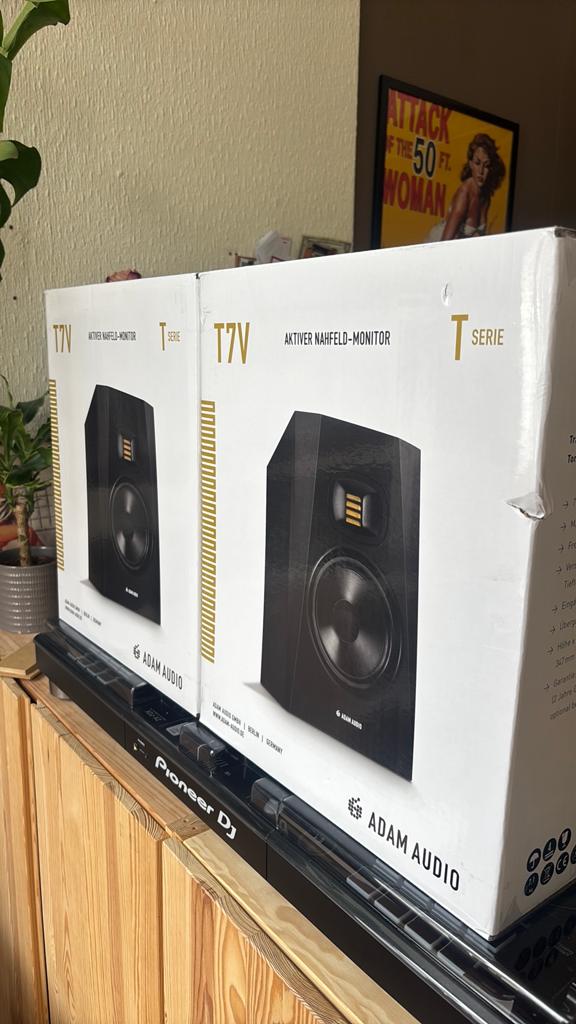 Adam T7V studiomonitors, Audio, Tv en Foto, Luidsprekers, Nieuw, Front, Rear of Stereo speakers, Minder dan 60 watt, Overige merken