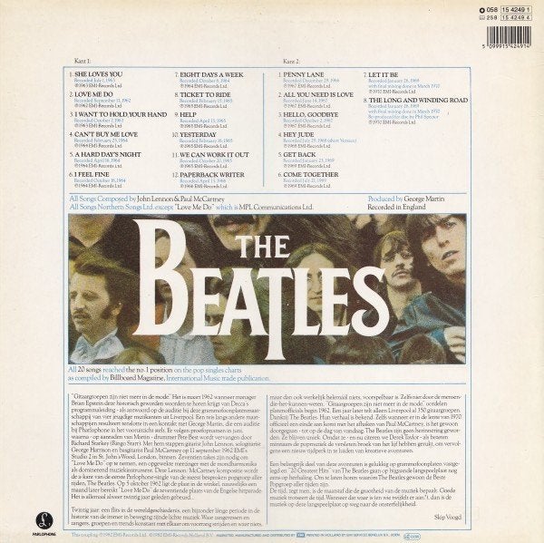 The Beatles – 20 Grootste Hits LP VERZENDEN OF OPHALEN, Cd's en Dvd's, Vinyl | Pop, Gebruikt, 12 inch, Ophalen