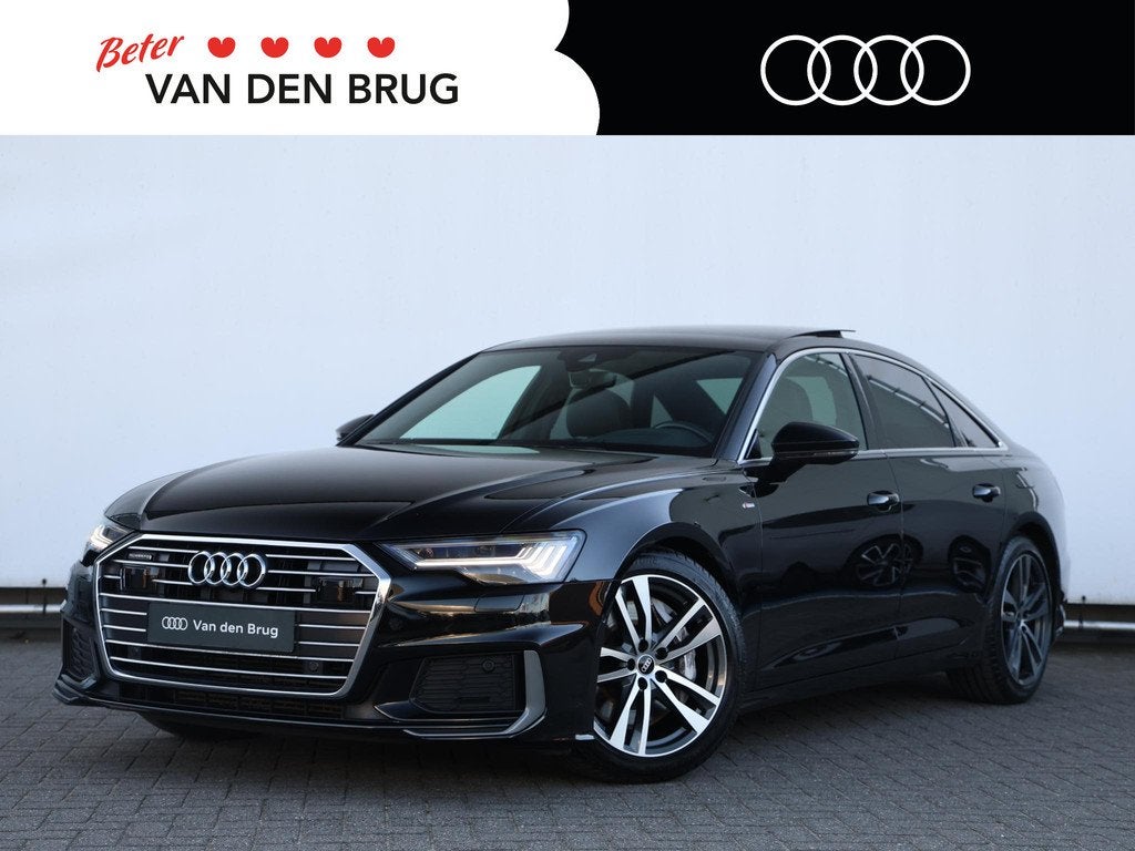 Audi A6 Limousine 50 TFSI e quattro S edition 299pk | Pano |, Automaat, Gebruikt, 4 cilinders, Leder en Stof