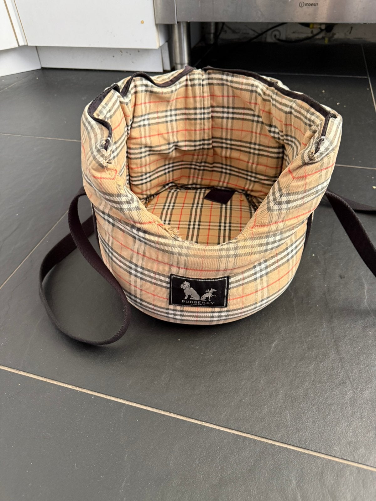 Burberry Nova Check hondendraagtas | Dog Carrier | Vintage, Ophalen of Verzenden, Gebruikt