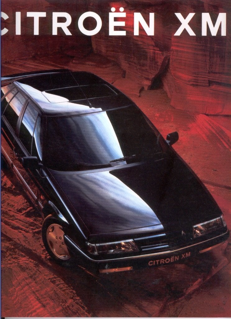 Folder Citroën XM, 1990 (groot formaat), Ophalen of Verzenden, Nieuw, Citroën